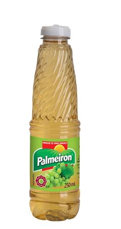 VINAGRE DE VINHO BRANCO PALMEIRON PET 12X250ML