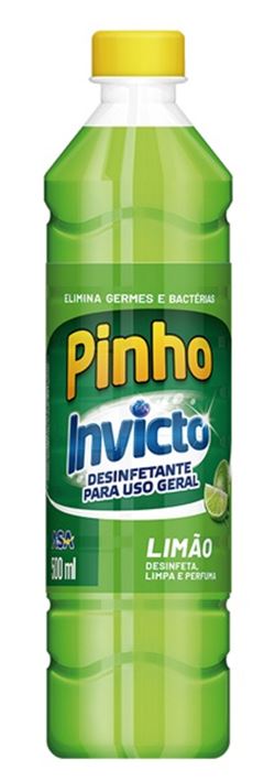 DESINFETANTE PINHO INVICTO LIMÃO 12x500ml